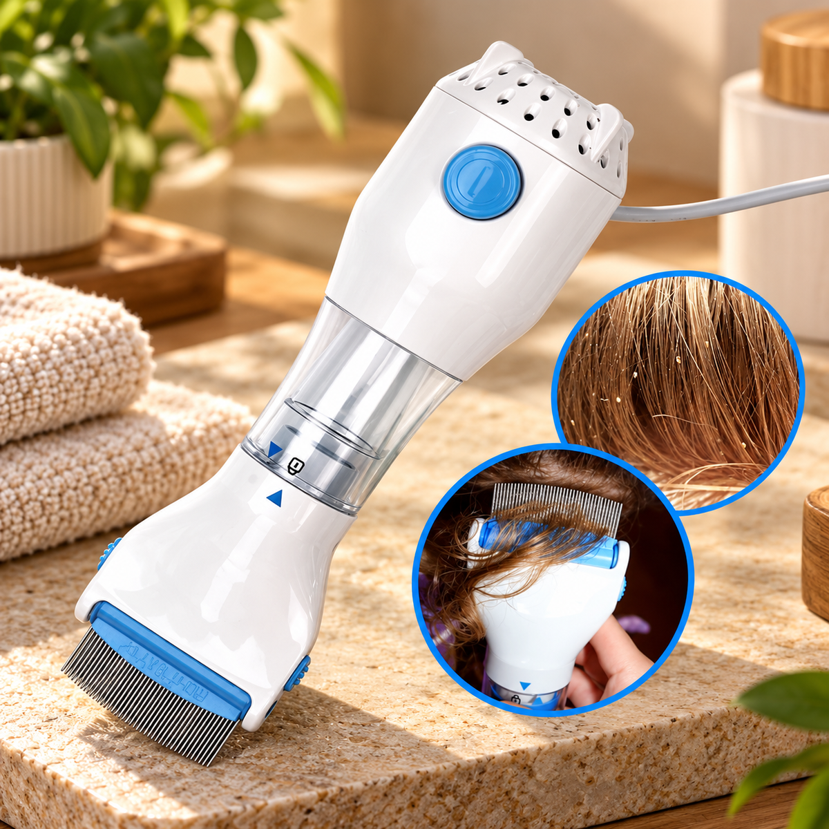 Electrical Chemical Free Head Lice Treatment Removal Comb (Pack of 1)